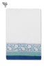 Handloom Cotton Bath Towel With Block Print Border